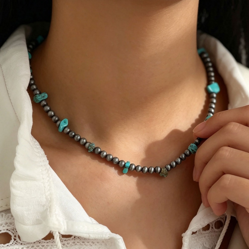 สร้อยคอผู้ชายสไตล์โบฮีเมียนประ - Ethnic Fashion Wear For Women บทวิจารณ์และราคา