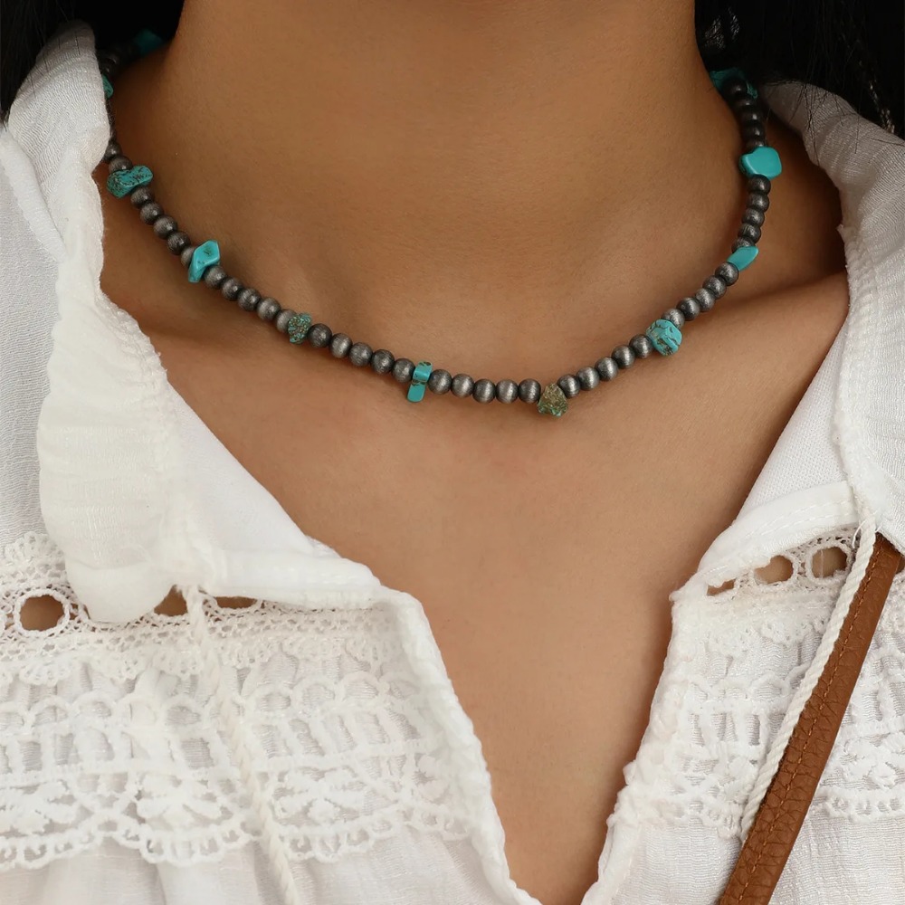 สร้อยคอผู้ชายสไตล์โบฮีเมียนประ - Ethnic Fashion Wear For Women บทวิจารณ์และราคา