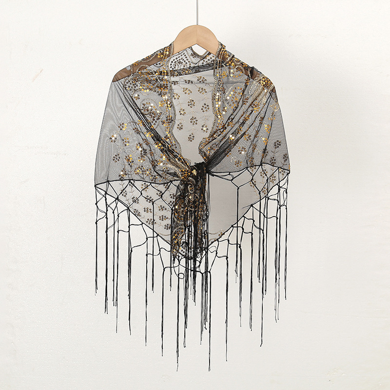 ผ้าพันคอสามเหลี่ยมลายขนนกยูงสำ - Ethnic Fashion Sale บทวิจารณ์และราคา