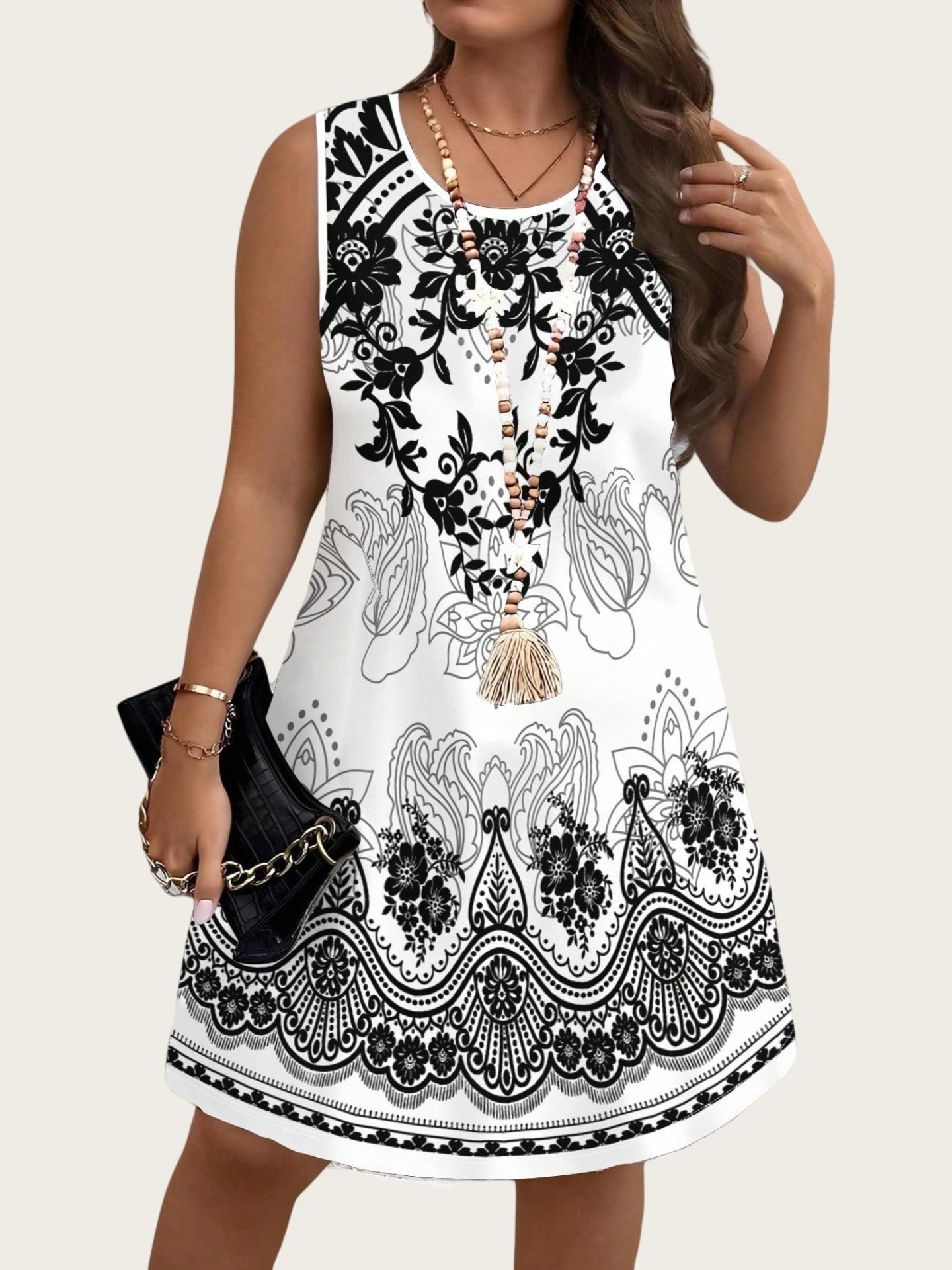 ชุดเดรสสไตล์วินเทจลายชนเผ่า ปร - Ethnic Fashion Clothing บทวิจารณ์และราคา