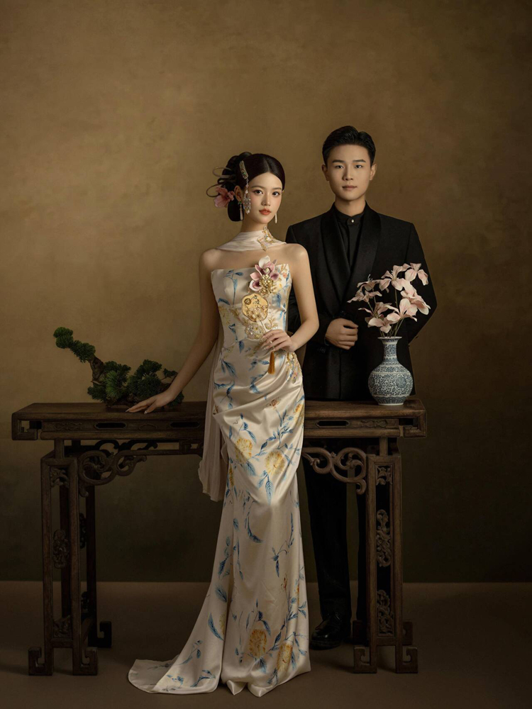 ชุดแต่งงานสไตล์จีนแบบใหม่ปี 20 - Ethnic Fashion Studio บทวิจารณ์และราคา