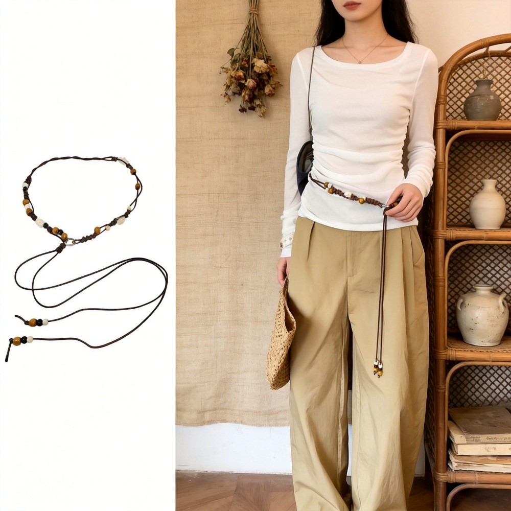 เข็มขัดคาดเอวถักมือสไตล์ชาติพั - Ethnic Fashion Show บทวิจารณ์และราคา