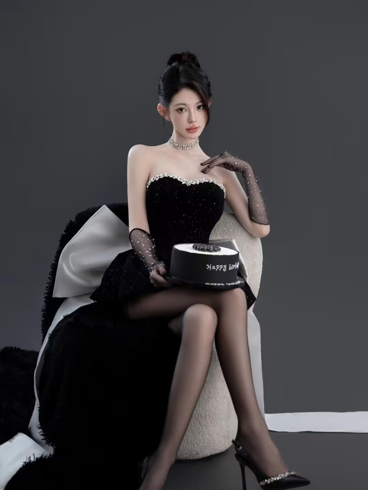 ชุดถ่ายภาพสีดำสุดหรูสำหรับการถ - Ethnic Fashion Studio บทวิจารณ์และราคา