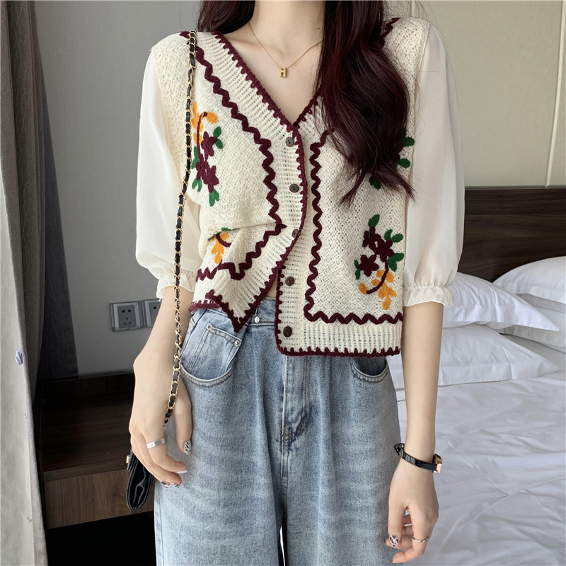 เสื้อคาร์ดิแกนปักลายสไตล์เกาหล - Ethnic Fashion Clothing บทวิจารณ์และราคา