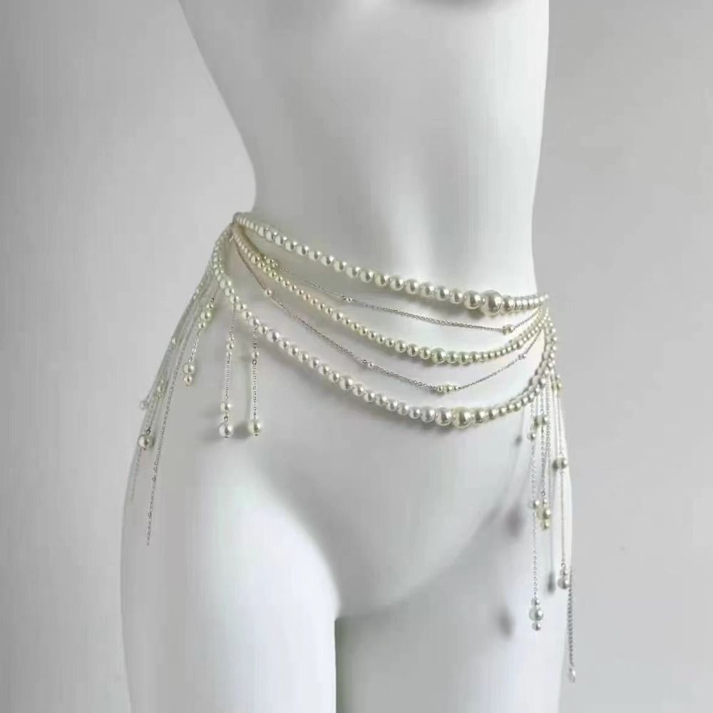 โซ่คาดเอวไข่มุกแฟชั่นสุดหรู เค - Ethnic Fashion Jewellery บทวิจารณ์และราคา