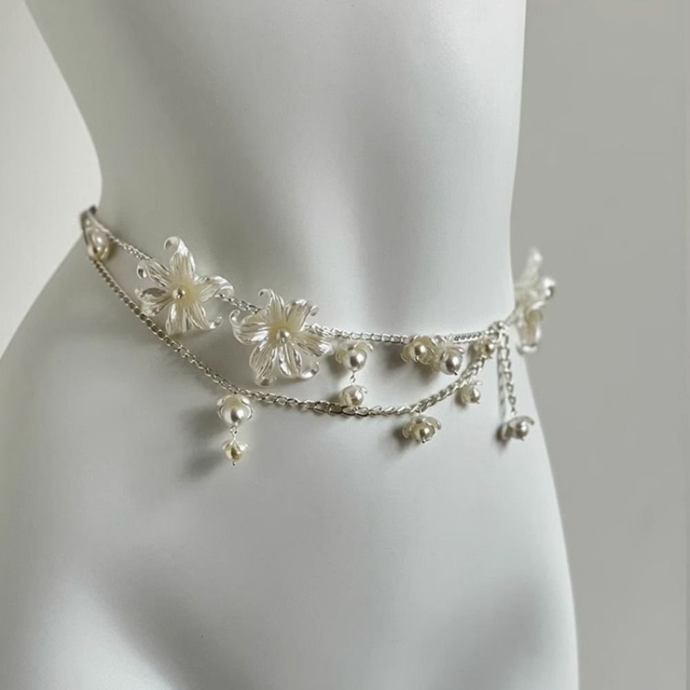 โซ่คาดเอวไข่มุกแฟชั่นสุดหรู เค - Ethnic Fashion Jewellery บทวิจารณ์และราคา