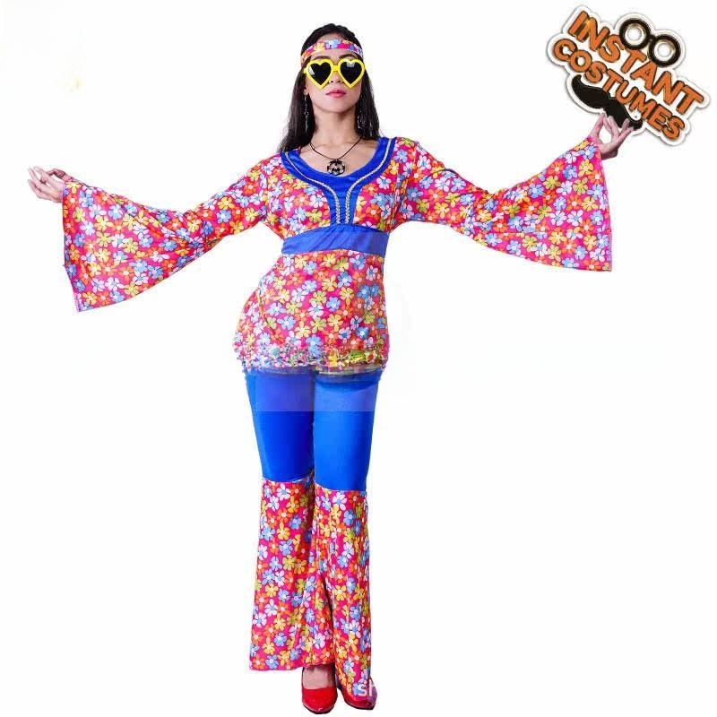 ชุดฮิปปี้ลายดอกไม้ใหญ่สำหรับผู - Ethnic Fashion Clothing บทวิจารณ์และราคา